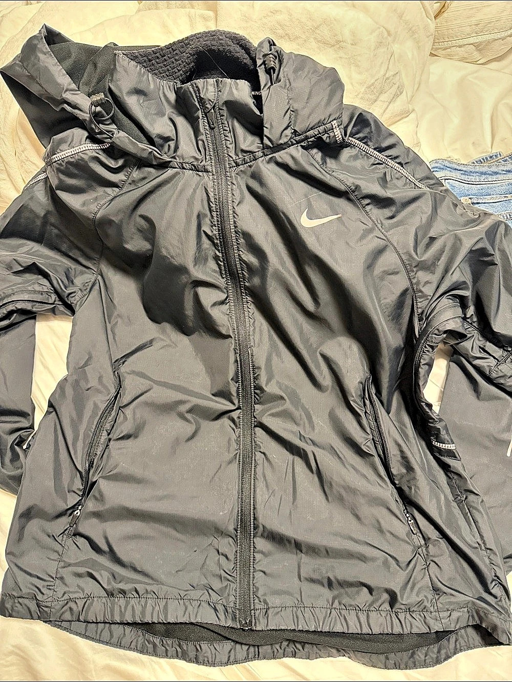 Nike Black Hooded Jacket Like New